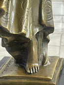 HAND MADE BRONZE SCULPTURE AFTER CHIPARUS CHORUS DANCER SIGNED FIGURINE FIGURE