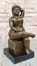 Nude Full Figure Chubby Woman Bronze Sculpture by Fernando Botero