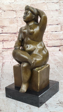 Nude Full Figure Chubby Woman Bronze Sculpture by Fernando Botero