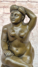 Nude Full Figure Chubby Woman Bronze Sculpture by Fernando Botero