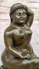 Nude Full Figure Chubby Woman Bronze Sculpture by Fernando Botero