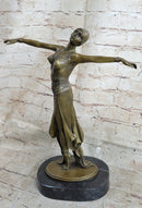 Bronze Sculpture D.H. Chiparus Dancer Standing On Her Toes Bronze Sculpture Deco