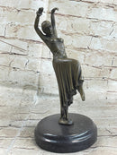 GYPSY DANCER BROWN COLOR BRONZE STATUE CHIPARUS FIGURE SCULPTURE HOME DECOR SALE
