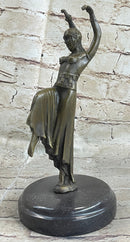 GYPSY DANCER BROWN COLOR BRONZE STATUE CHIPARUS FIGURE SCULPTURE HOME DECOR SALE
