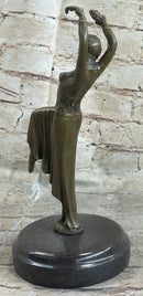 GYPSY DANCER BROWN COLOR BRONZE STATUE CHIPARUS FIGURE SCULPTURE HOME DECOR SALE