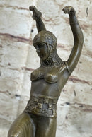 GYPSY DANCER BROWN COLOR BRONZE STATUE CHIPARUS FIGURE SCULPTURE HOME DECOR SALE