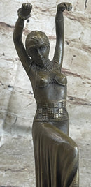 GYPSY DANCER BROWN COLOR BRONZE STATUE CHIPARUS FIGURE SCULPTURE HOME DECOR SALE