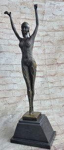 FRENCH STARFISH DANCER BY CHIPARUS BRONZE SCULPTURE HOT CAST MARBLE BASE FIGURE
