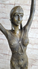 FRENCH STARFISH DANCER BY CHIPARUS BRONZE SCULPTURE HOT CAST MARBLE BASE FIGURE