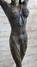 FRENCH STARFISH DANCER BY CHIPARUS BRONZE SCULPTURE HOT CAST MARBLE BASE FIGURE