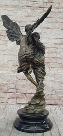 Psyche Cupid Eros Aphrodite Venus Winged Angel Lovers Romance Bronze Sculpture Statue French