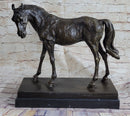 Large Arabian Horse Bronze Sculpture Statue By P.J Mene HotCast Marble Figurine