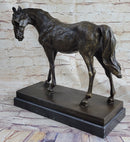 Large Arabian Horse Bronze Sculpture Statue By P.J Mene HotCast Marble Figurine