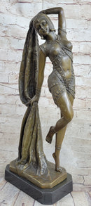 Bronze Marble Statue Dancer Vintage Theatre Chiparus Drama Opera Sculpture