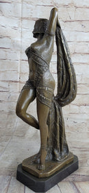 Bronze Marble Statue Dancer Vintage Theatre Chiparus Drama Opera Sculpture