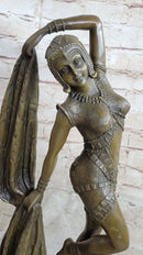 Bronze Marble Statue Dancer Vintage Theatre Chiparus Drama Opera Sculpture