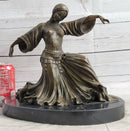 Graceful Turkish Georgian Dancer Bronze Sculpture Statue Chiparus Figure Decor