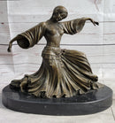 Graceful Turkish Georgian Dancer Bronze Sculpture Statue Chiparus Figure Decor