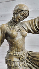 Graceful Turkish Georgian Dancer Bronze Sculpture Statue Chiparus Figure Decor
