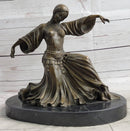 Graceful Turkish Georgian Dancer Bronze Sculpture Statue Chiparus Figure Decor