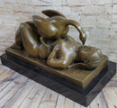 Leda and the Swan (Zeus) Modern Art Bronze Sculpture Statue by Fernando Botero 9" x 15":