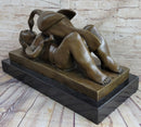 Leda and the Swan (Zeus) Modern Art Bronze Sculpture Statue by Fernando Botero 9" x 15":