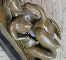 Leda and the Swan (Zeus) Modern Art Bronze Sculpture Statue by Fernando Botero 9" x 15":