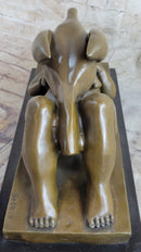 Leda and the Swan (Zeus) Modern Art Bronze Sculpture Statue by Fernando Botero 9" x 15":