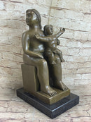 Fernando Botero Mother and Child Classic Museum Quality Artwork Bronze Sculpture
