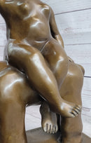 Europa & Zeus as a Bull Bronze Sculpture Statue Nude Female Figure by Fernando Botero