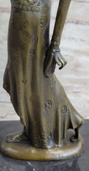 Demetre Chiparus Bronze Russian Dancer Art Deco Lost Wax Casting on Marble Base