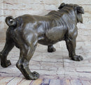 Signed Original Extra Large English Bulldog Dog Animal Bronze Sculpture Statue
