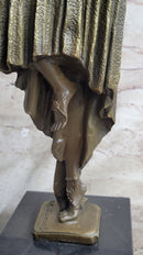 Turkish Dancer Art Deco Bronze Sculpture Statue by D.H. Chiparus on Marble Base