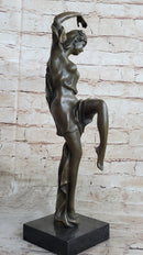 Signed D.H. Chiparus Art Nouveau Gypsy Dancer Bronze Sculpture Home Decoration