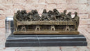 The Last Supper by Leonardo Da Vinci Bronze Sculpture Art Jesus Christ Christian Decor