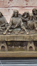 The Last Supper by Leonardo Da Vinci Bronze Sculpture Art Jesus Christ Christian Decor