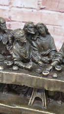 The Last Supper by Leonardo Da Vinci Bronze Sculpture Art Jesus Christ Christian Decor