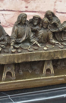 The Last Supper by Leonardo Da Vinci Bronze Sculpture Art Jesus Christ Christian Decor
