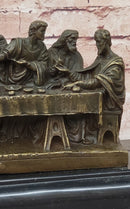 The Last Supper by Leonardo Da Vinci Bronze Sculpture Art Jesus Christ Christian Decor