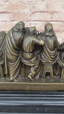 The Last Supper by Leonardo Da Vinci Bronze Sculpture Art Jesus Christ Christian Decor