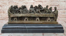 The Last Supper by Leonardo Da Vinci Bronze Sculpture Art Jesus Christ Christian Decor