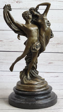 Romantic Nude Lovers Floating Bronze Sculpture Statue Love Romance Angels by Marioton