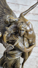 Signed Mercie Messenger of God Protector of Life Bronze Sculpture Angel Statue