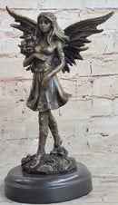 Art Deco Fantasy Butterfly Fairy Angel Museum Quality Classic Artwork Bronze Sta