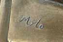 Extra Large American Eagle Scooping a Fish From Ocean Bronze Sculpture by Milo