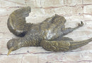 Vintage Cast Bronze Wall Hanging Bronze Bird Flying Eagle Sculpture Figure