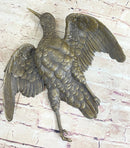Vintage Cast Bronze Wall Hanging Bronze Bird Flying Eagle Sculpture Figure