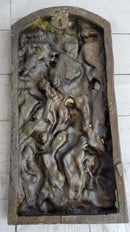 Hot Cast Bronze Wall Hanging Mounted Art Plaque The Cavalry Crucifixion of Jesus Christ