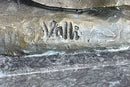 Signed Original Valli Jesus Christ Forced To Carry Cross Bronze Statue Sculpture
