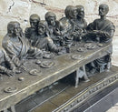 The Last Supper - Bronze Sculpture - Jesus Christ Religious Christian Decor